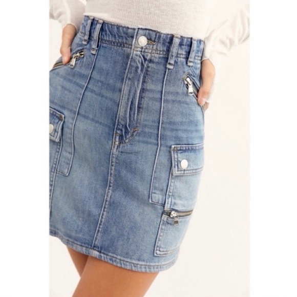 Free People Dresses & Skirts - NWT Free People - We The Free Avenue Mini Denim Skirt Size 26